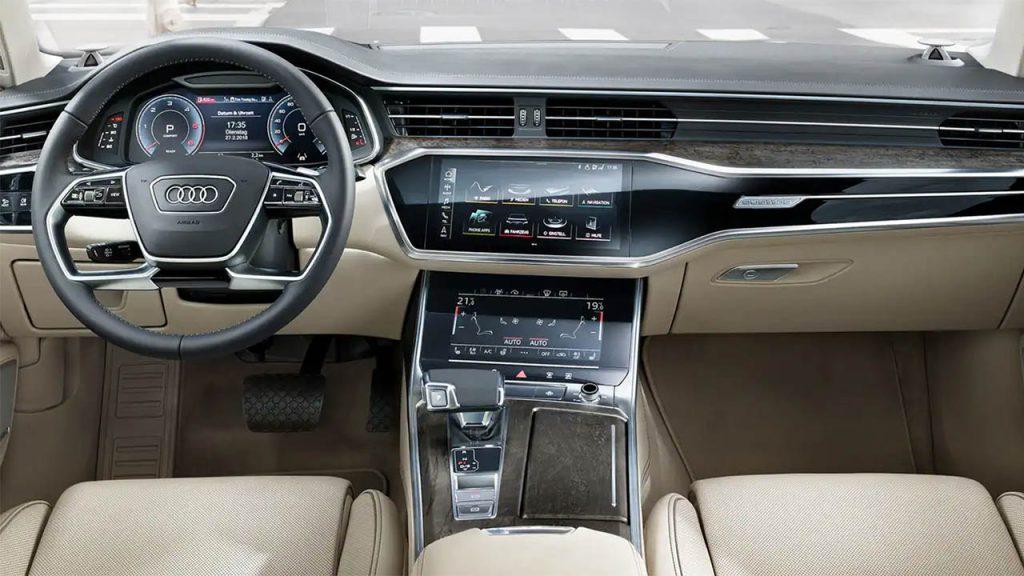 Interior of Audi A6 2023