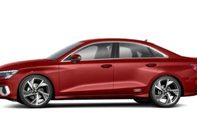 Audi A3 Sedan Audi A3 Sedan in red color