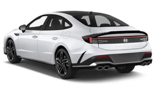 Hyundai Sonata N Line Hyundai Sonata N Line back view