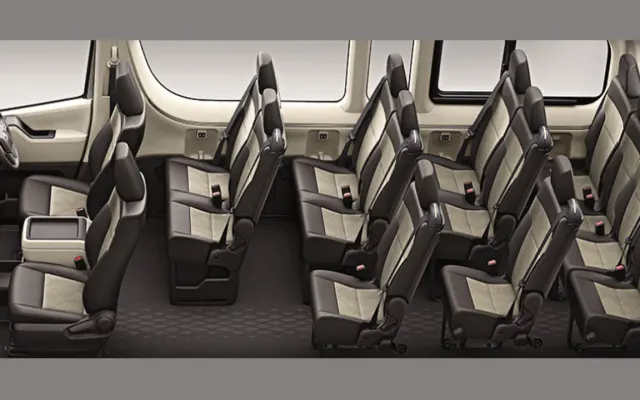 Toyota Hiace Deluxe Toyota Hiace Deluxe passenger Seats